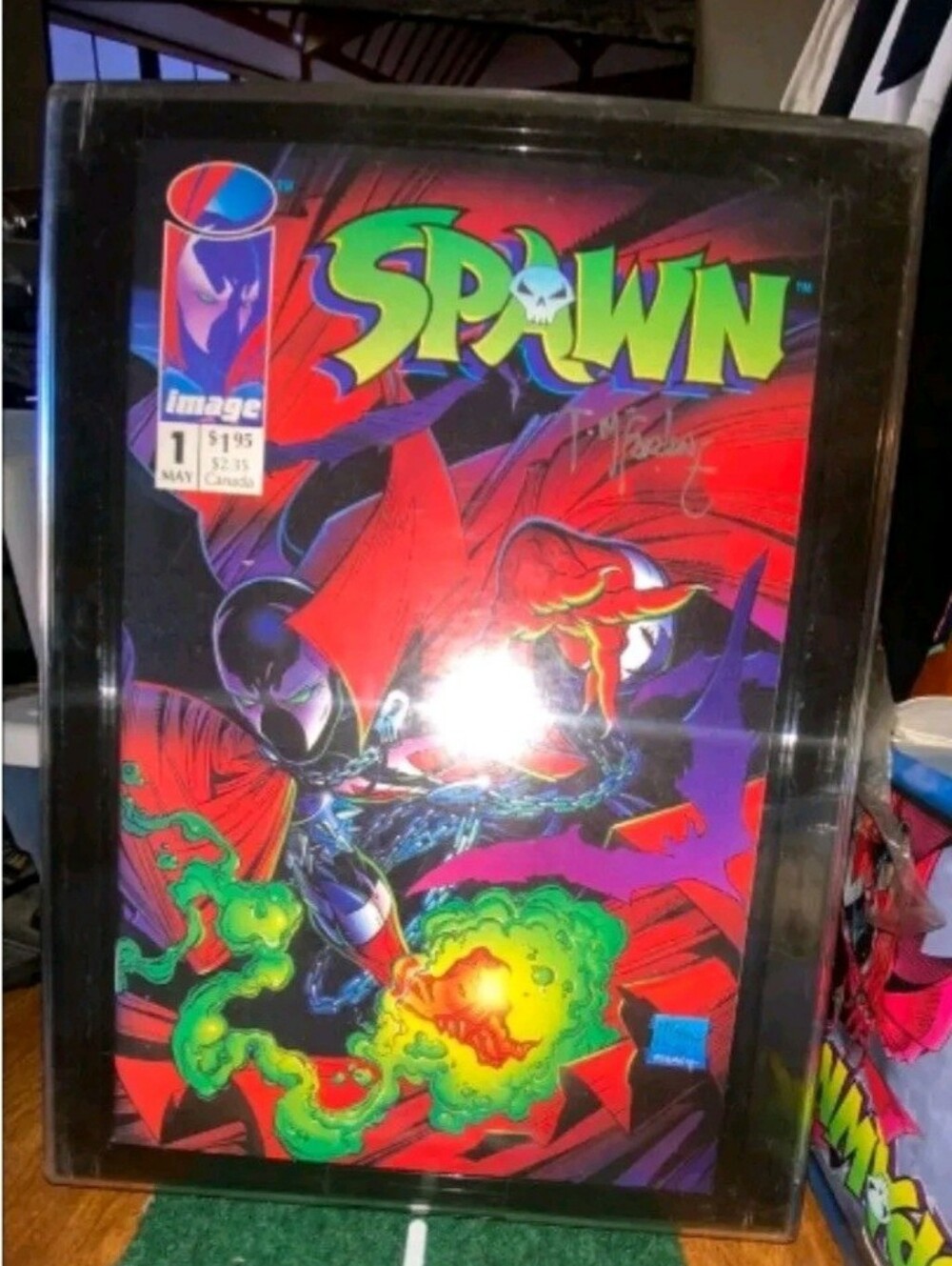 Spawn #1 COA mcfarlane autograghed signed